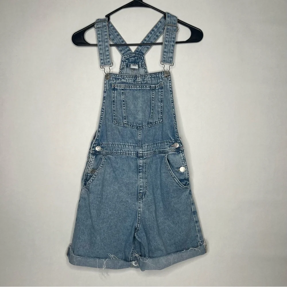 &DENIM BRAND Girls‎ Juniors Size 16 Denim Jeans Short Overalls Bibs Shortalls
